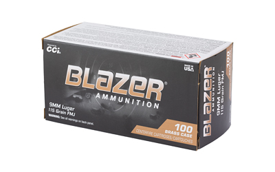 BLAZER BRASS 9MM 115GR FMJ 100/1000