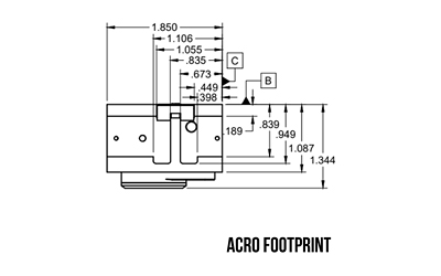 C&H DUTY RED DOT 3 MOA MULTI BLACK
