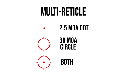 C&H COMP MAX OPTIC 2.5 MOA RD BLK