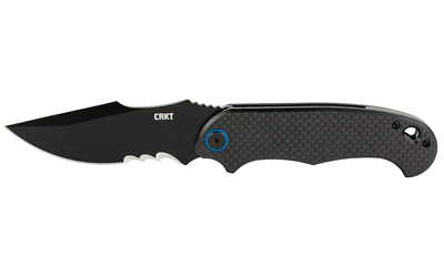 CRKT P.S.D. BLACK W/VEFF SERRA 3.63"