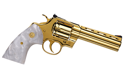 COLT PYTHON 357MAG 5" 6RD 24K GOLD