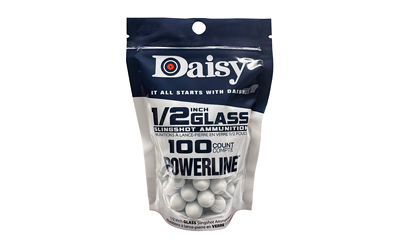 DAISY 1/2"GLASS SLINGSHOT AMMO 100CT