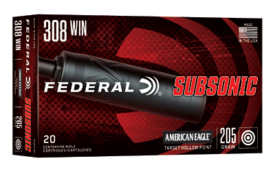 Federal Subsonic .308 Win 205gr HP (20rd)
