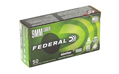 FED BALLISTICLEAN 9MM 100GR 50/1000