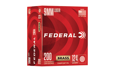 FED CHAMP 9MM 124GR FMJ 200/1000