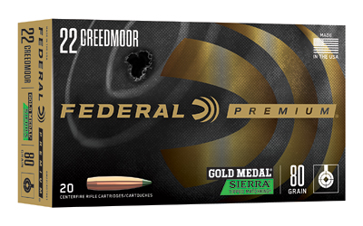 Federal Gold Medal .22 ARC 88 Grain Sierra Tipped MatchKing 20 Round Box