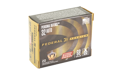 FED HYDRA SHOK 32ACP 68GR JHP 20/200