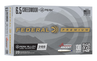 Federal Terminal Ascent Peak 6.5 Creedmoor 130gr (20/Box)