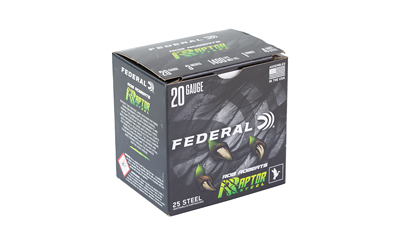 FED RAPTOR STEEL 20GA 3" 1OZ #4 25