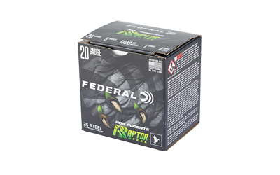 FED RAPTOR STEEL 20GA 3" 1OZ #4 25