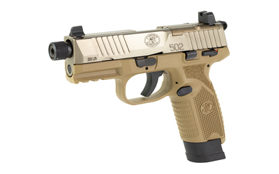 FN 502T 22LR 4.6" 1-15RD 1-10RD FDE