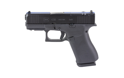 GLOCK 43X 9MM 10RD THIN BLU LN BLEM