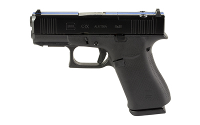 GLOCK 43X 9MM 10 MOS FS THIN BLUE LN
