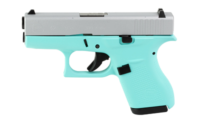 GLOCK 42 380ACP 6RD ROBINS EGG/SILVR