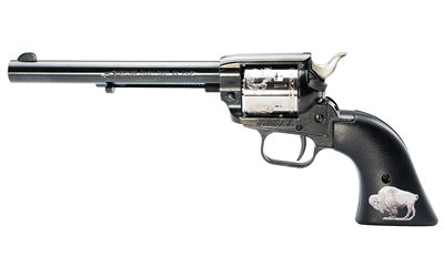 Heritage Rough Rider Buffalo Nickel 22/22M Revolver 6.5" Nickel/Black 6rd