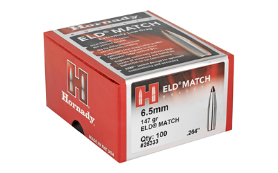 HRNDY ELD-M 6.5MM .264 147GR 100CT