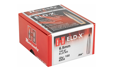 HRNDY ELD-X 6.5MM .264 143 GR 100CT