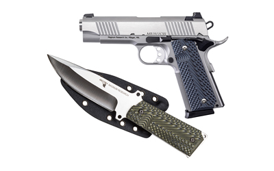 DE 1911 45ACP 4.33" 8RD SS FS W/KNFE