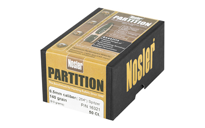 NOSLER 6.5MM 140GR SP PARTITION 50CT