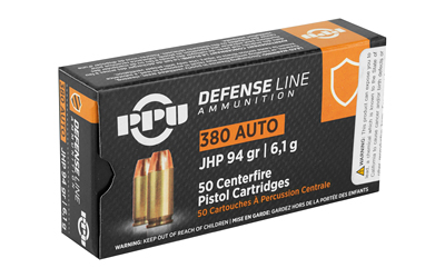 PPU 380ACP JHP 94GR 50/1000