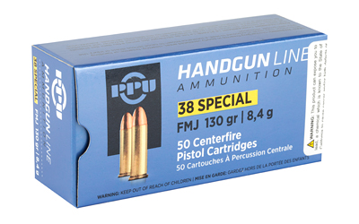 PPU 38SPL FMJ 130GR 50/500