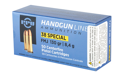 PPU 38SPL FMJ 130GR 50/500