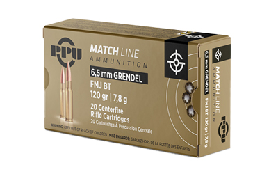Prvi Partizan Match 6.5 Grendel FMJ-BT 120gr Ammo