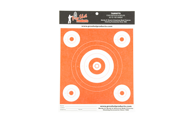 PROSHOT 6" BULLSEYE DAY GLOW ORANGE