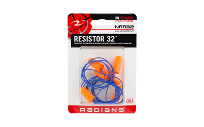 RADIANS CORDED EARPLUGS 3PK ORANGE