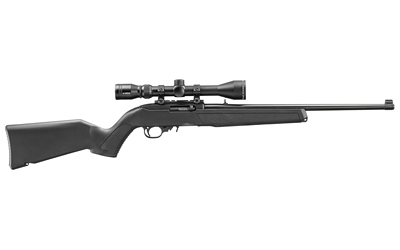RUGER 10/22 22LR 18.5" 10RD SCOPE BK