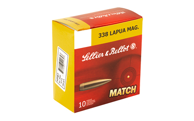 S&B 338LAPUA 250GR SIERRA HPBT 10/BX