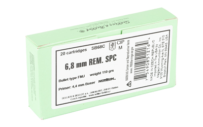 S&B 6.8SPC 110GR FMJ 20/1000