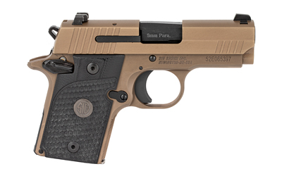 SIG P938 EMP SCRPN 9MM 7RD 3" FDE NS