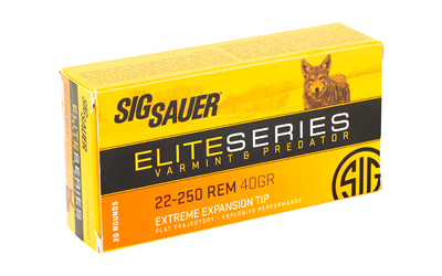 SIG AMMO 22-250REM 40GR V&P 20/200