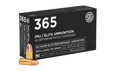 SIG AMMO 9MM 115GR FMJ 50/1000