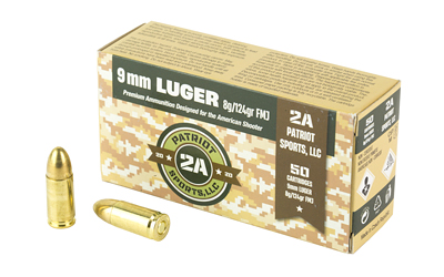 STV Technology Patriot Sport 9MM 124 Grain FMJ Ammo