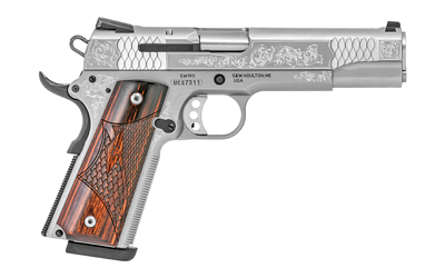 S&W 1911 45ACP 5" STS 8RD FS ENGRVD