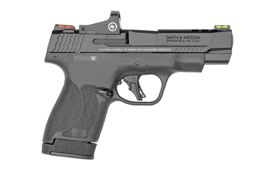 S&W PC SHIELD 9MM 4" 13R BK RD DOT