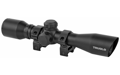 TRUGLO 4X32 SR DIAMND BLK W/ RINGS