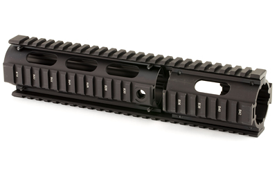 UTG PRO 4/15 CARB QUAD RAIL W/EXT BK