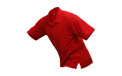 VERTX COLDBLACK S/S POLO RED MED
