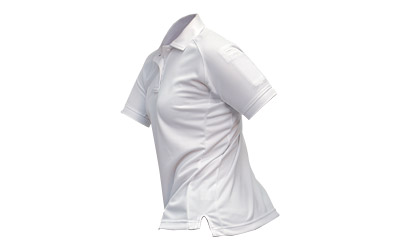 VERTX COLDBLACK WMN S/S POLO WHT LRG