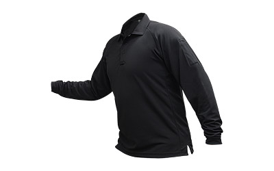 VERTX COLDBLACK L/S POLO BLK 4XL