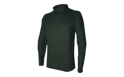 VERTX COLDBLACK L/S POLO GRN MED