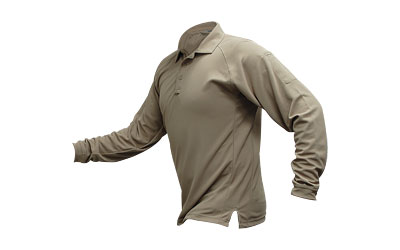VERTX COLDBLACK L/S POLO TAN 2XL