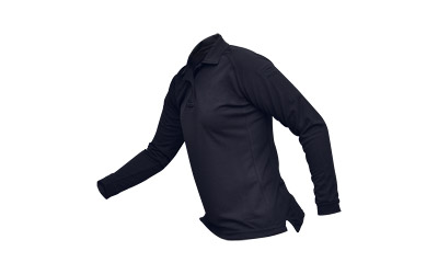 VERTX COLDBLACK WMN L/S POLO NVY LRG