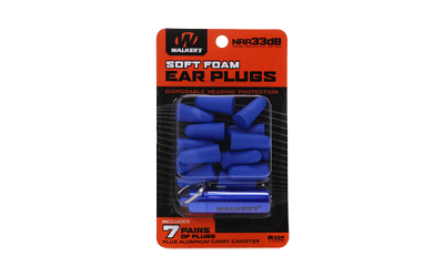 WALKER'S 7PK BLUE FOAM PLUG W/CASE