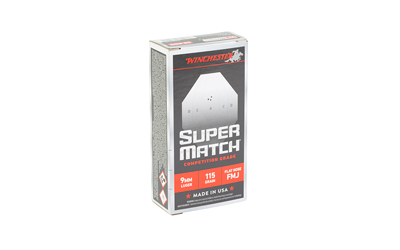 WIN SUPER MATCH 9MM 115GR FN 50/500