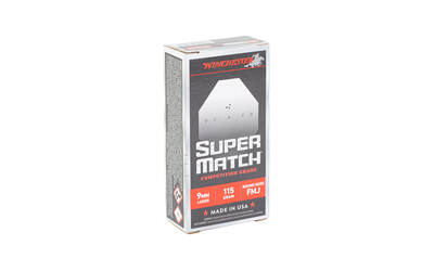 WIN SUPER MATCH 9MM 115GR RN 50/500