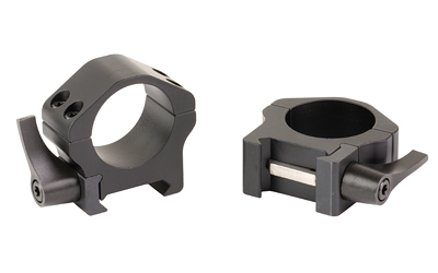 WARNE MAXIMA 1" HRZ QD LOW RINGS BLK